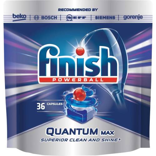 Detergent de vase pentru masina de spalat finish quantum, 36 tablete