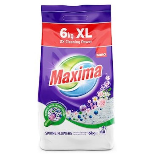 Detergent pudra maxima spring flowers, 60 spalari, 6 kg