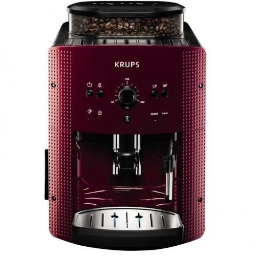 Krups Espressor automat espresseria automatic ea8107, dispozitiv spumare, rasnita, ecran lcd, 15 bar, 1.7 l, rosu