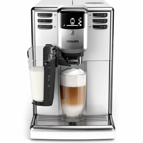 Espressor automat philips ep5331/10 seria 5000, sistem de lapte lattego, 15bar, 6 bauturi filtru aqua clean, 5 setari intensitate, 5 trepte macinare, rasnita ceramica, alb