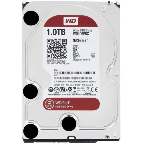 Hdd 1tb red, serial ata3, intellipower wd10efrx