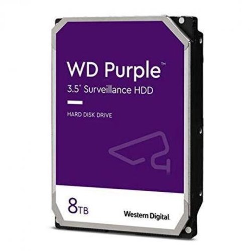 Western Digital Hdd 3.5, 8tb, purple, sata3, intellipower (5400rpm), 256mb, surveillance hdd