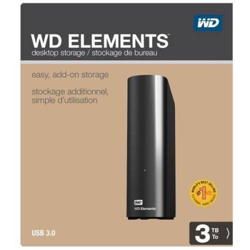 Hdd extern western digital elements desktop 3tb, usb3.0