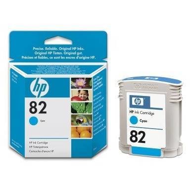 Hp c4911a ink cyan cartridge for dnj500/500ps/800/800ps 69ml no. 82 c4911a