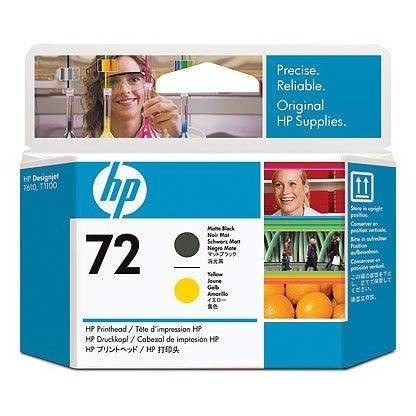 Hp c9384a ink 72 printhead matte black and yellow c9384a