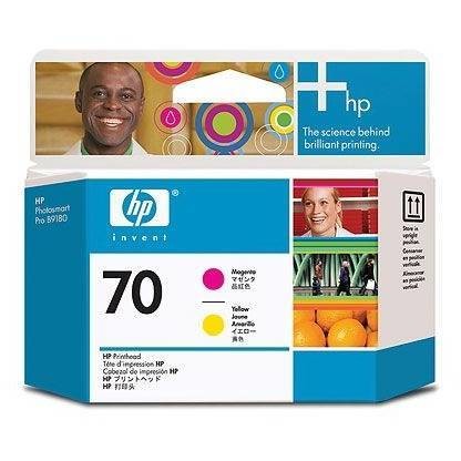 Hp c9406a ink 70 printheads magenta and yellow c9406a