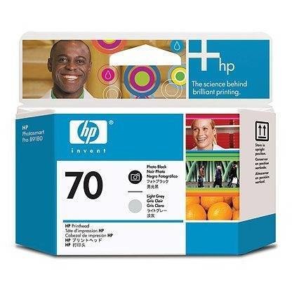 Hp c9407a ink 70 printheads photo black and light grey c9407a