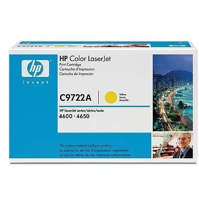 Hp c9722a toner yellow for lj4600 color 8000 pgs c9722a