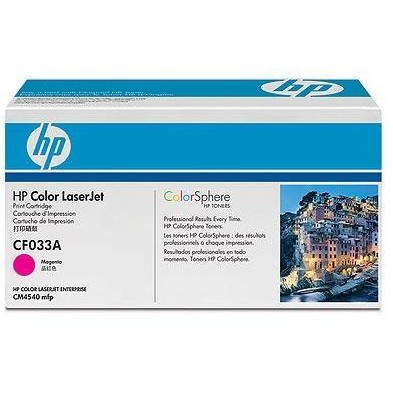 Hp cf033a toner cartridge magenta, works with: hp laserjet colour cf033a