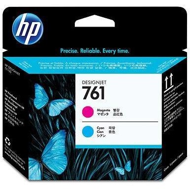 Hp ch646a ink 761 printhead magenta and cyan, works with: hp designjet t7100 printer series ch646a