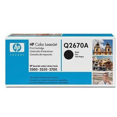 Hp q2670a toner black smart print cartridge for color lj 3500/3700 6000 pgs q2670a