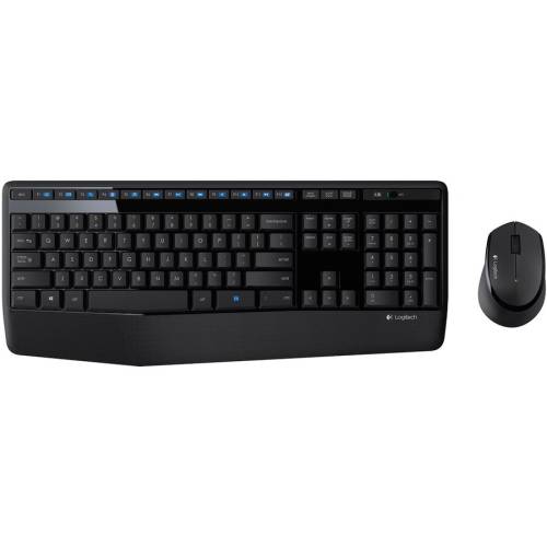 Logitech Kit mouse wireless+ tastatura mk345, black