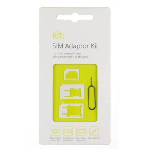Kit simadp adaptor sim - micro sim - nano sim