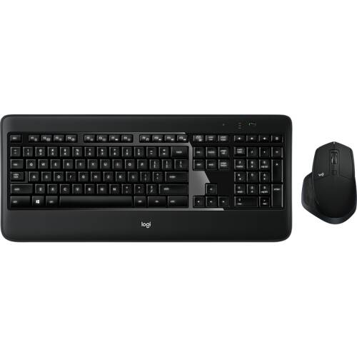 Kit tastatura + mouse logitech mx900, wireless, negru