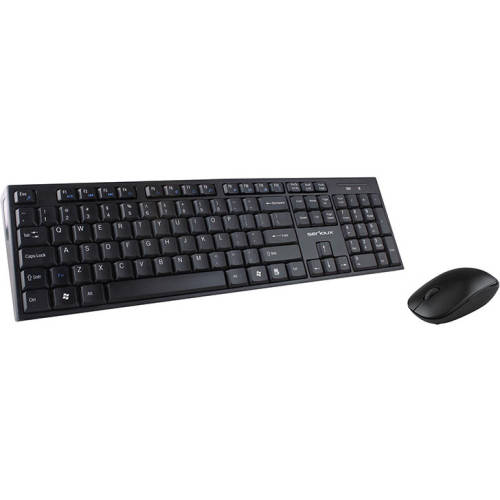 Serioux Kit tastatura + mouse nk9800wr, wireless 2.4ghz, multimedia, mouse optic 1200dpi