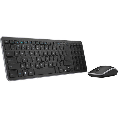 Kit tastatura si mouse dell km714 wireless black