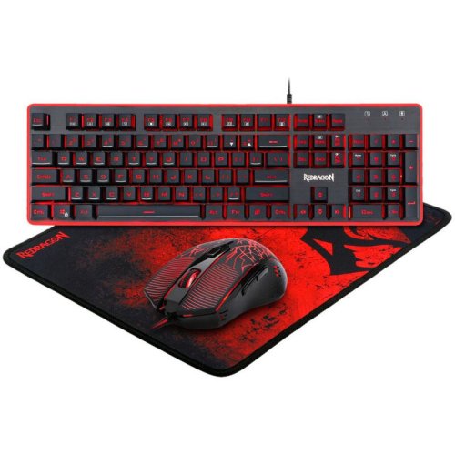 Kit tastatura si mouse redragon s107 gaming essentials 3 in 1