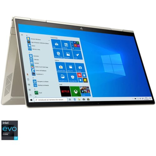 Laptop 2 in 1 hp envy x360 13-bd0001nn cu procesor intel® core™ i7-1165g7, 13.3, full hd, 16gb, 512gb ssd, intel® iris® xᵉ graphics, windows 10 home, pale gold