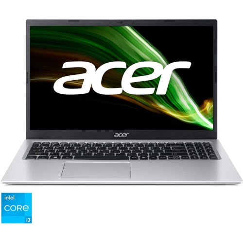 Laptop acer aspire 3 a315-58 cu procesor intel® core™ i3-1115g4 pana la 4.1 ghz, 15.6, full hd, 8gb ddr4, 256gb ssd, intel® uhd graphics, no os, silver
