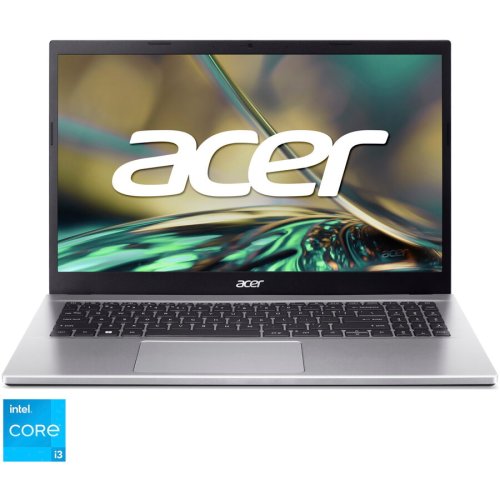 Laptop acer aspire 3 a315-59 cu procesor intel® core™ i3-1215u pana la 4.4 ghz, 15.6, full hd, ips, 8gb ddr4, 512gb ssd, intel® uhd graphics, no os, pure silver