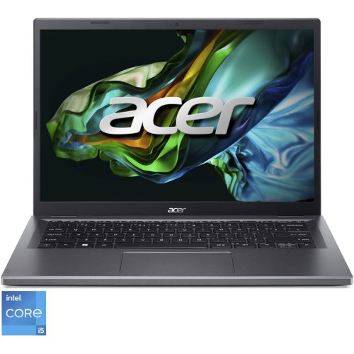 Laptop acer aspire 5 a514-56 cu procesor intel® core™ i5-1335u pana la 4.6 ghz, 14, wuxga, ips, 16gb ddr5, 1tb ssd, intel® uhd graphics, no os, iron