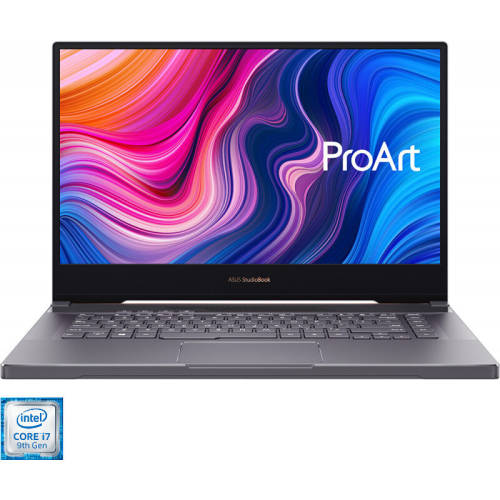 Laptop asus proart studiobook pro 15 w500g5t, 15.6 4k uhd, intel core i7-9750h, 32gb, 1tb ssd, quadro rtx 5000 max q 16gb, windows 10 pro, star grey