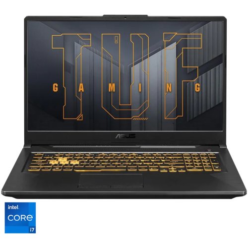 Laptop Gaming ASUS TUF F17 FX706HE cu procesor Intel® Core™ i7-11800H, 17.3, Full HD, 144Hz, 16GB, 512GB SSD, NVIDIA® GeForce RTX™ 3050 Ti 4GB, No OS, Eclipse Gray