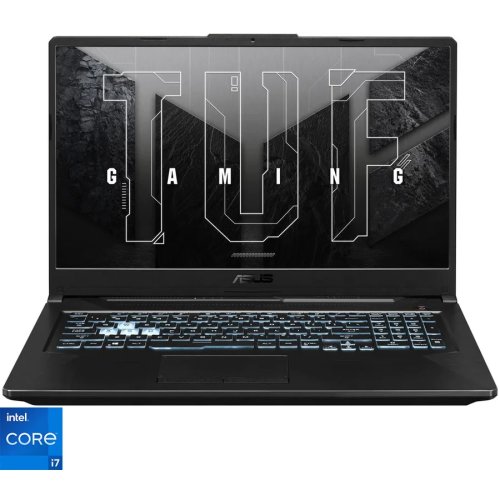 Laptop Gaming ASUS TUF Gaming F17 FX706HC cu procesor Intel® Core™ i7-11800H, 17.3, Full HD, 144Hz, 16GB, 1TB SSD, NVIDIA® GeForce RTX™ 3050 4GB, No OS, Graphite Black