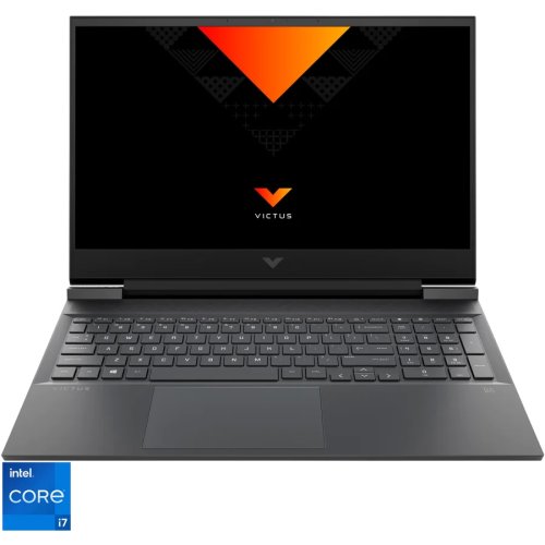 Laptop gaming hp victus 16-d0068nq cu procesor intel core i7-11800h, 16.1 full hd, 8gb, 512gb ssd, nvidia geforce rtx 3060 6gb, free dos, mica silver