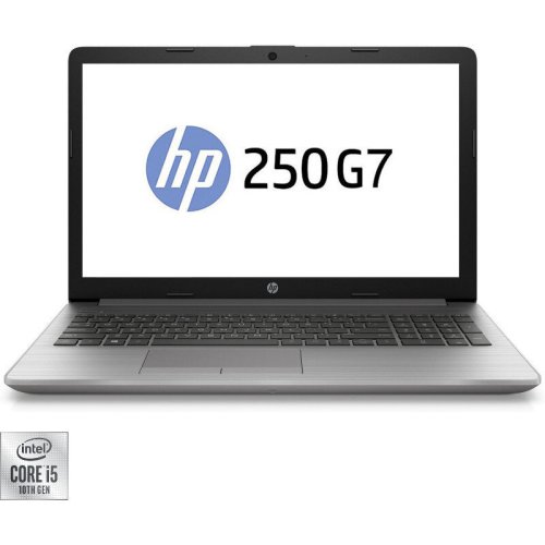 Laptop hp 15.6 250 g7, fhd, intel core i5-1035g1, 8gb ddr4, 256gb ssd, geforce mx110 2gb, free dos, silver