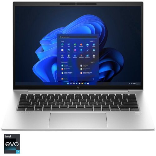 Laptop hp elitebook 840 g10 cu procesor intel core i7-1360p pana la 5.0 ghz, 14”, wqxga, 32gb ddr5, 1tb ssd, intel iris xe graphics, windows 11 pro, silver