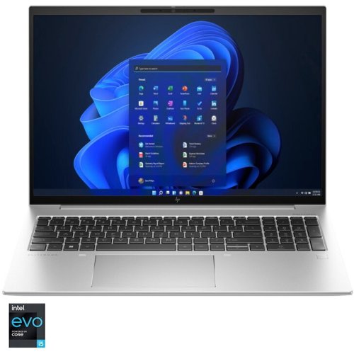 Laptop hp elitebook 860 g10 cu procesor intel® core™ i5-1335u pana la 4.6 ghz, 16, wuxga, ips, 16gb ddr5, 512gb ssd, intel® iris® xe graphics, windows 11 pro, pike silver