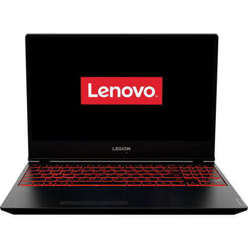Laptop lenovo gaming 15.6'' legion y7000, fhd ips, intel core i5-9300h, 8gb ddr4, 1tb + 128gb ssd, geforce gtx 1650 4gb, freedos, black