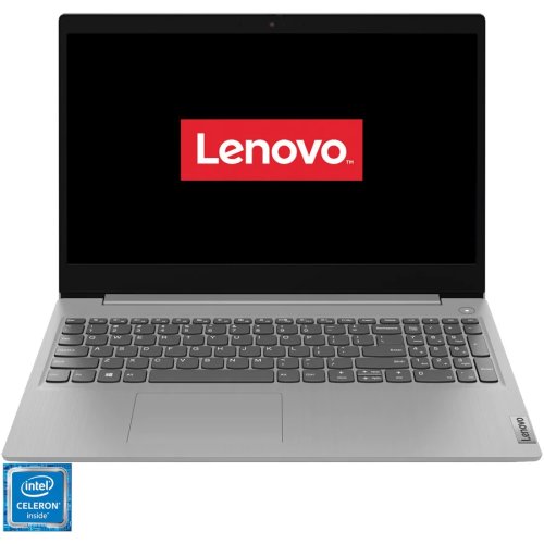 Laptop lenovo ideapad 3 15igl05 cu procesor intel celeron n4020, 15.6, full hd, 4gb, 256gb ssd, intel uhd graphics 600, no os, platinum grey