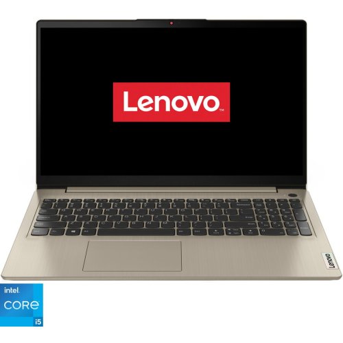 Laptop lenovo ideapad 3 15itl6 cu procesor intel® core™ i5-1155g7 pana la 4.5 ghz, 15.6, full hd, 8gb, 512gb ssd, intel® uhd graphics, no os, sand