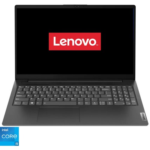 Laptop Lenovo V15 G2 ITL cu procecsor Intel Core i5-1135G7, 15.6, Full HD, 8GB, 512GB SSD, NVIDIA Geforce MX350 2GB, No OS, Black