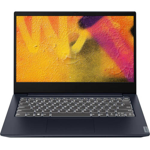 Laptop ultraportabil lenovo ideapad s340-14iwl, intel core i3-8145u pana la 3.90 ghz, 14, full hd, ips, 4gb, 256gb ssd m.2, intel uhd graphics 620, free dos, abyss blue
