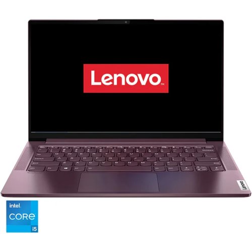 Laptop ultraportabil lenovo yoga slim 7 14itl05 cu procesor intel core i5-1135g7 pana la 4.20 ghz, 14, full hd, 16gb, 1tb ssd, intel iris xe graphics, no os, orchid
