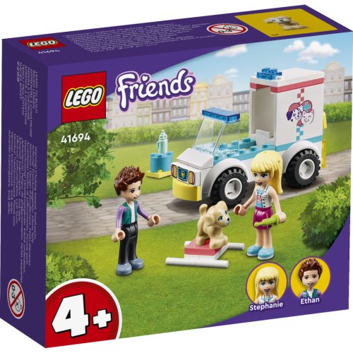 Lego friends ambulanta clinicii animalutelor 41694, 4 ani+, 54 piese