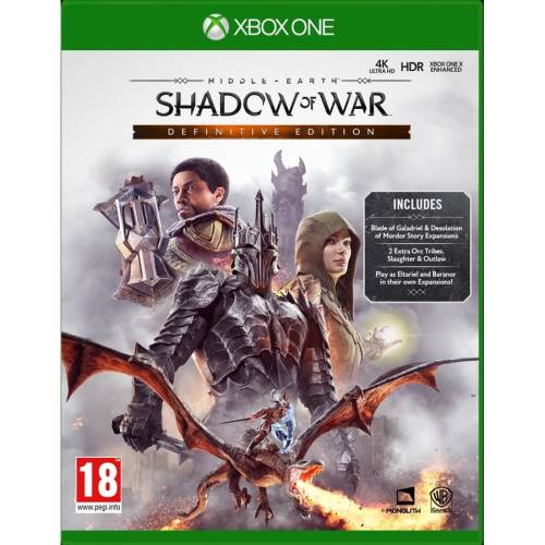 Warner Bros Entertainment Middle earth shadow of war definitive edition - xbox one