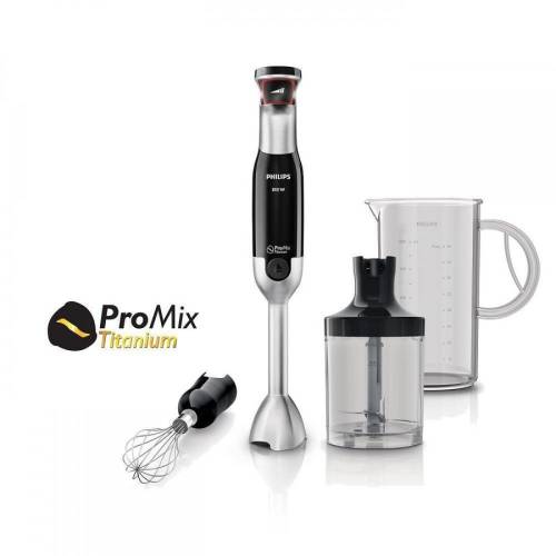 Philips Mixer vertical avance collection promix hr1672/90, 800 w, speed touch + functie turbo, bol 0.7 l, tocator xl 1 l, negru
