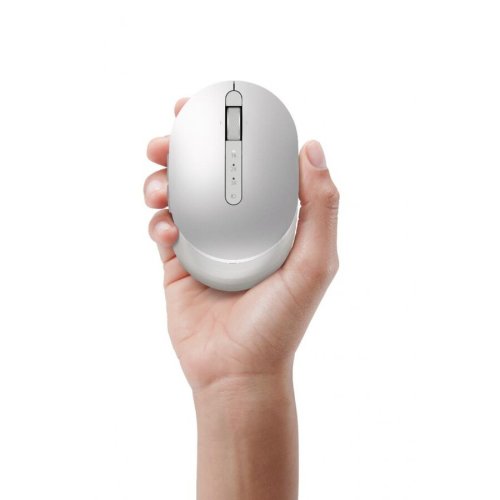 Mouse wireless dell premier ms7421w, reincarcabil usb-c, 2.4ghz bluetooth 5.0, multidevice, argintiu