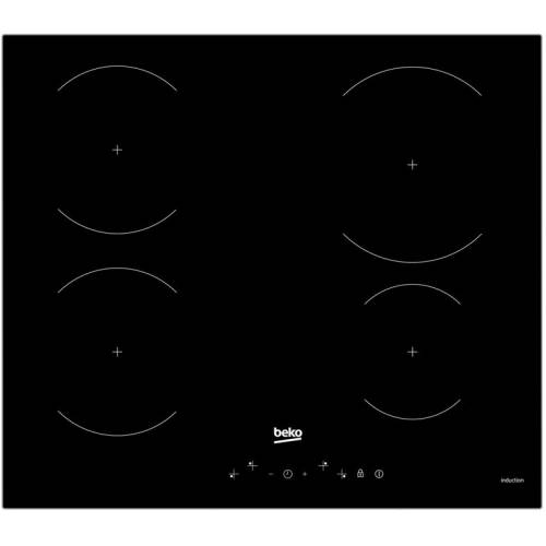 Beko Plita incorporabila hii64430gt, cu inductie, 4 zone, 60 cm, negru
