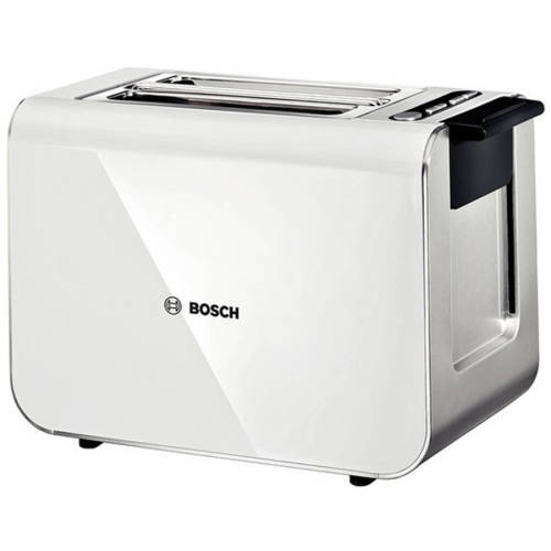 Bosch Prajitor de paine compact styline tat8611, 860 w, 2 felii, alb/antracit