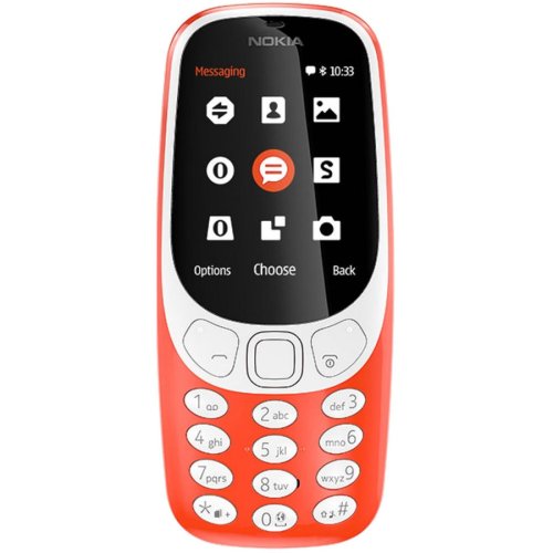 Resigilat Telefon mobil Nokia 3310, model 2017, Dual SIM, rosu