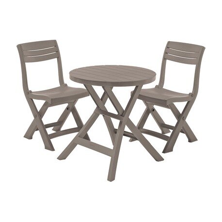 Set mobilier gradina curver jazz masa cu 2 scaune cappuccino