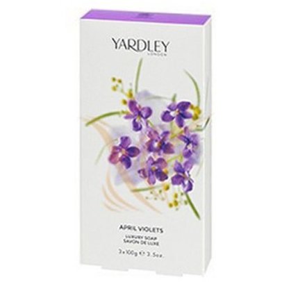 Yardley Set sapunuri 3 x 100g din gama april violets
