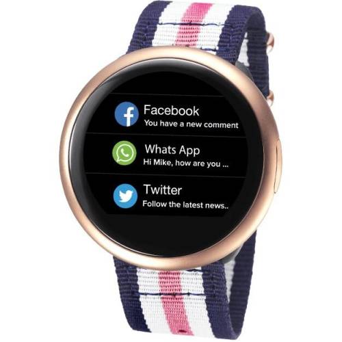 Smartwatch mykronoz zeround 2 hr premium, pink/gold
