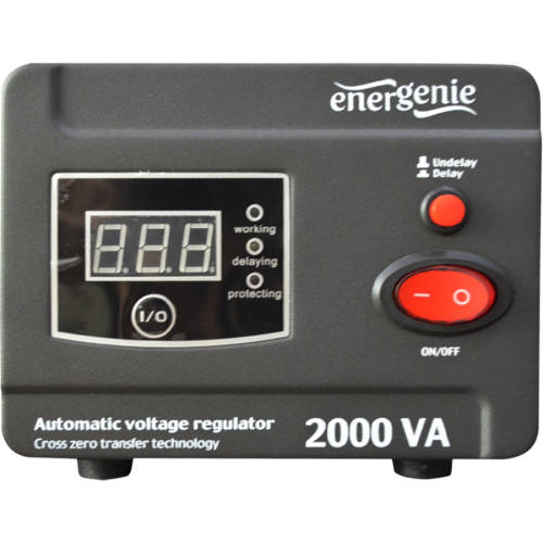 Stabilizator de tensiune Energenie, LED, 220V AC, 2000 VA