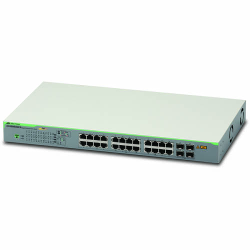 Allied Switch gs950 24 porturi gigabit, 4 porturi sfp combo, 24 porturi poe/12 porturi poe+